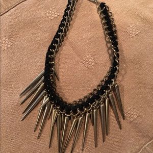 Black & Gold Braided Aldo Necklace
